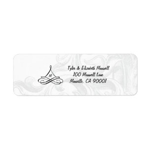 Elegant Scroll Address Labels