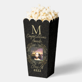 Elegant Scroll + Gold Dots Congratulation Class of Favor Box