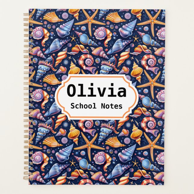 Elegant Sea  Back to School Planner (Front)