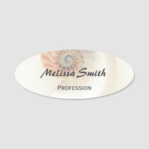Elegant Sea Shell Name Tag
