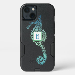 Elegant Seahorse Monogram