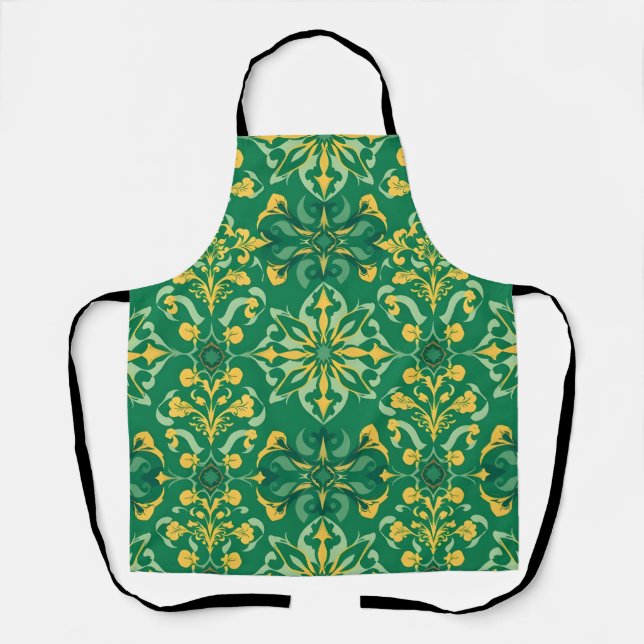 Elegant Seamless Pattern Apron (Front)