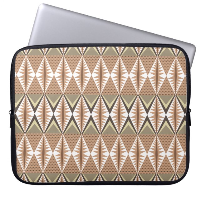 Elegant seamless pattern with ethnic motifs. Folk  Laptop Sleeve (Front)