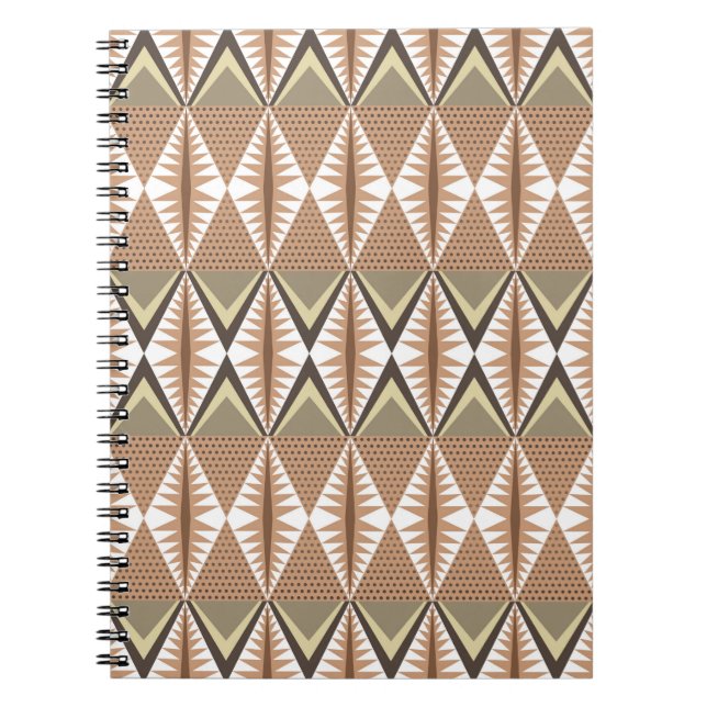 Elegant seamless pattern with ethnic motifs. Folk  Notebook (Front)