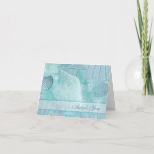 Elegant Seashells Custom Thank You Card