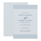 Elegant Seaside Coastal Blue Stripe Wedding