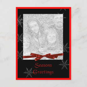 Elegant Seasons Greeting - Holiday Postcard