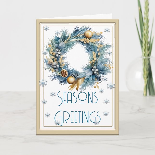Elegant Seasons Greetings Card (Front)