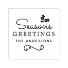 Elegant Seasons Greetings Holly Family
