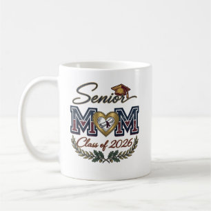 Elegant Senior Mom Class of 2026 Coffee Mug