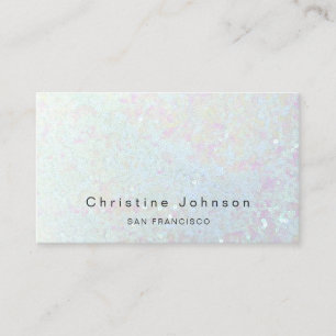 elegant sequin photo business card