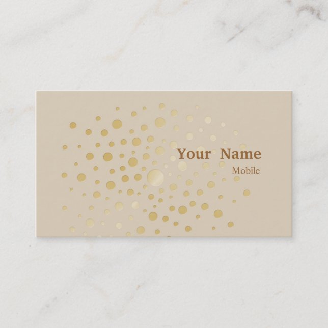 Elegant Sequins Business Card (Front)