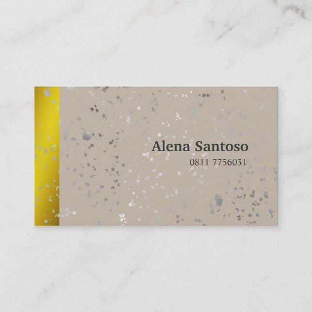 Elegant Sequins Business Card (Front)