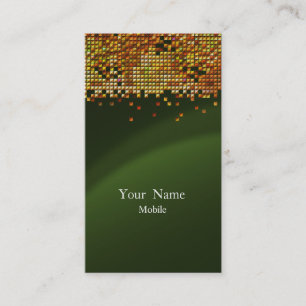 Elegant Sequins Gold Business Card