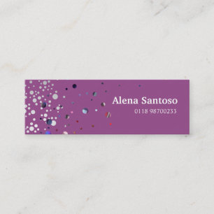 Elegant Sequins Mini Business Card