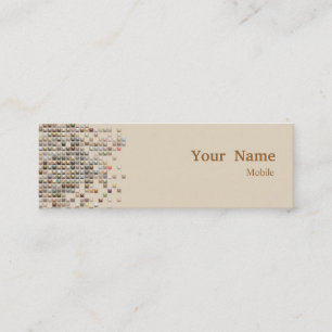 Elegant Sequins Mini Business Card