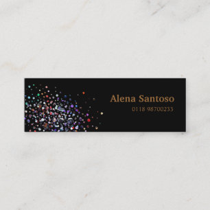 Elegant Sequins Mini Business Card