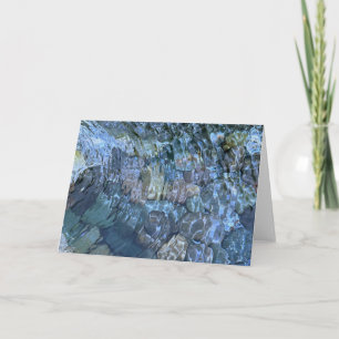 Elegant serene water beach scene  card