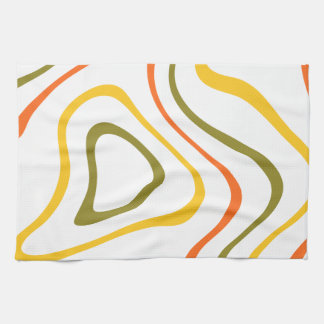 Élégant serviette de cuisine Wavy