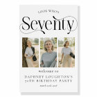 Elegant SEVENTY 3 photo collage 70th Birthday
