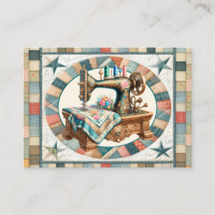 Elegant Sewing and Quilt  Business Card