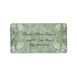Elegant Shabby Chic Floral Address Label