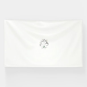 Elegant Shamrock-Shaped Design for St. Patrick's Banner
