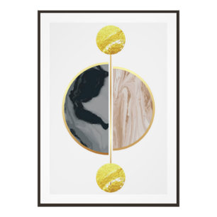 Elegant shapes photo print
