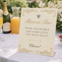 Elegant She Found Her Honey Bee Themed Mimosa Bar