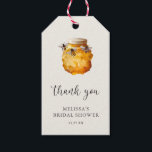 Elegant She Found Her Honey Bridal Shower Favour Gift Tags<br><div class="desc">Add a touch of sophistication to your bridal shower favours with our Elegant "She Found Her Honey" Bridal Shower Favour Gift Tags. Featuring a charming watercolor design with a sweet honey theme, these tags beautifully complement your event's decor. Perfect for tying onto jars of honey, candles, or other thoughtful gifts,...</div>