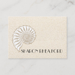 Elegant Shell Calling Card / Contacts / Business