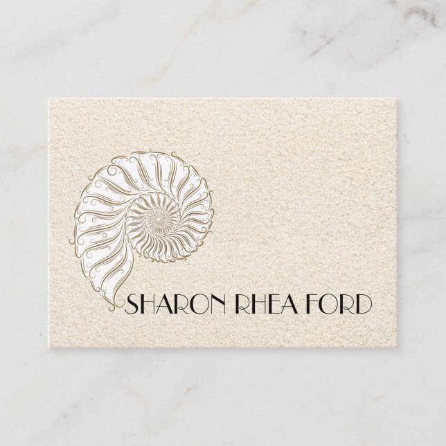 Elegant Shell Calling Card / Contacts / Business (Front)