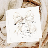 Elegant She's Tying the Knot Bow Bridal Shower