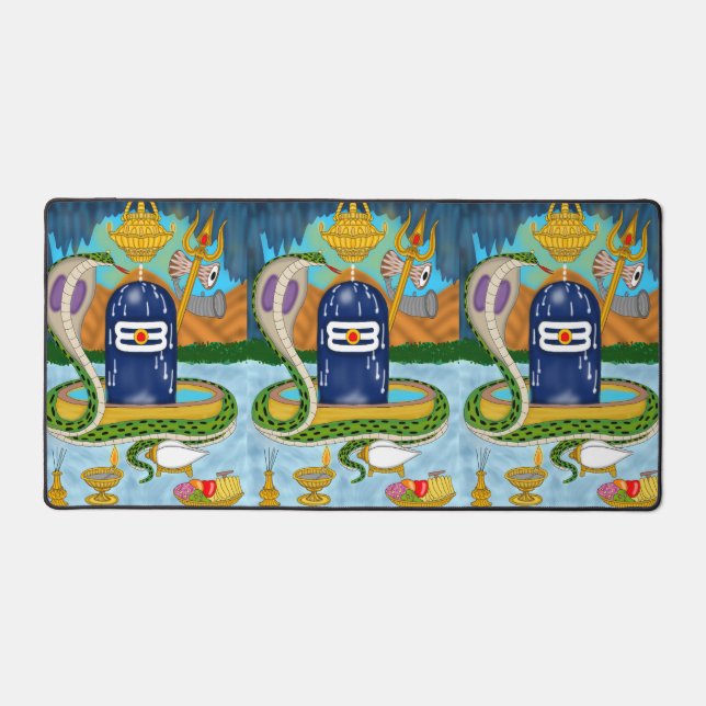 Elegant Shivlingam Mouse Pad for Spiritual Vibes (Recto)