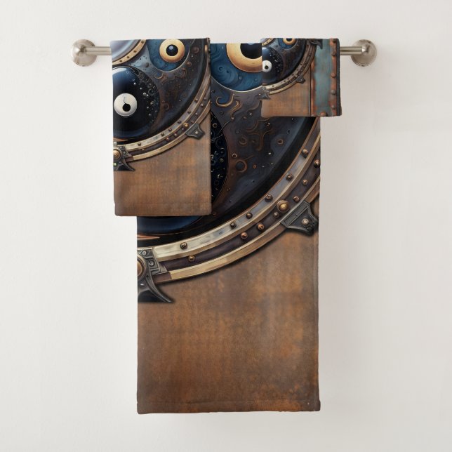 Elegant  sign of  yin yang  bath towel set (Insitu)