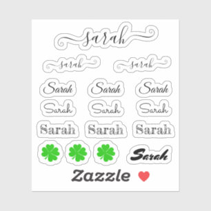 Elegant Signature scrip Name - Sarah /Lucky Set St