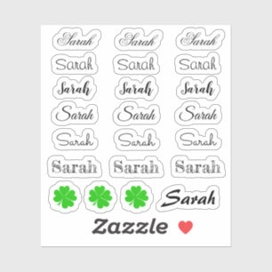 Elegant Signature scrip Name - Sarah /Lucky Set St