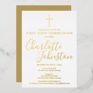Elegant Signature Script First Holy Communion