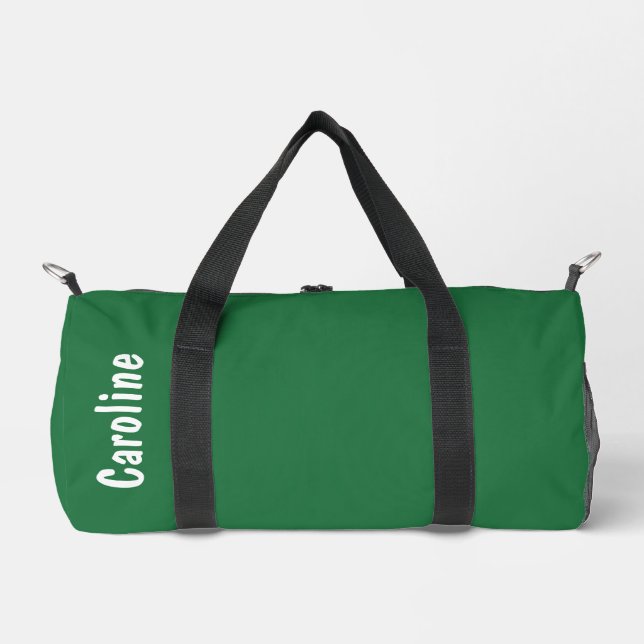 Elegant Signature Script Monogram Duffle Bag (Front)