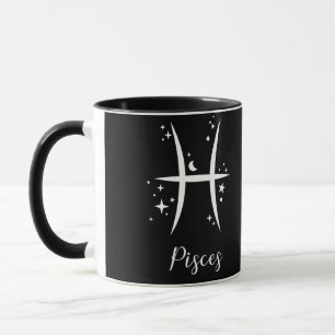 Élégant signe Zodiaque noir Mug