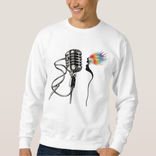 Elegant Silhouette Singer Sweatshirt