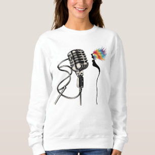Elegant Silhouette Singer Sweatshirt