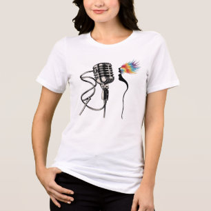 Elegant Silhouette Singer Tri-Blend Shirt