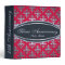 Elegant Silver 25th Anniversary Photo Damask Album