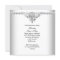 Elegant Silver 25th Wedding Anniversary Damask