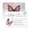 Elegant Silver and Pink Butterfly Wedding