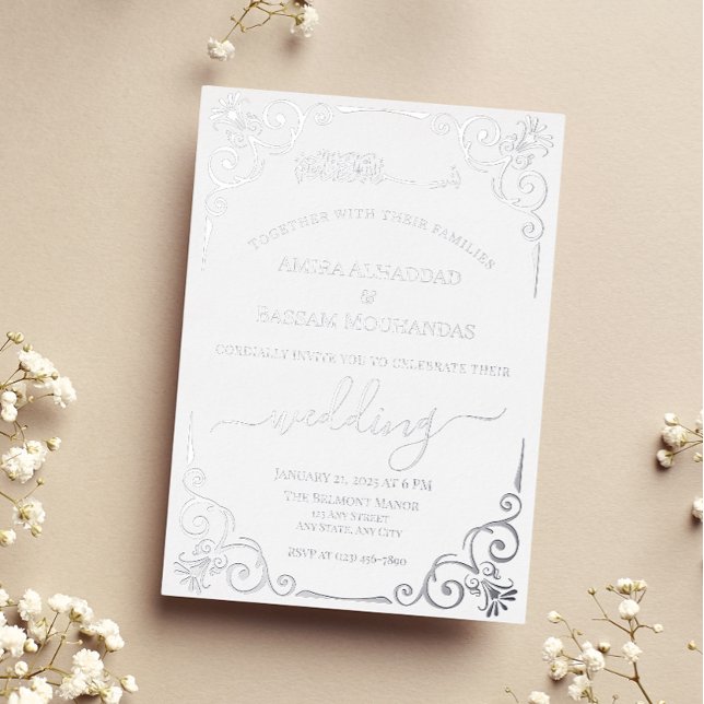 Elegant Silver and White Muslim Wedding (Creator Uploaded)