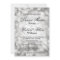 Elegant Silver Bokeh Wedding Invitation