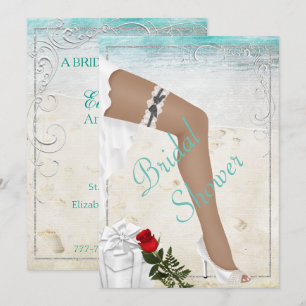 Elegant Silver Bridal Shower Invitation