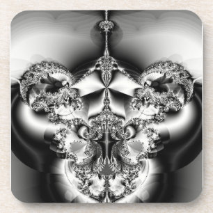 Elegant Silver Chandelier Coaster